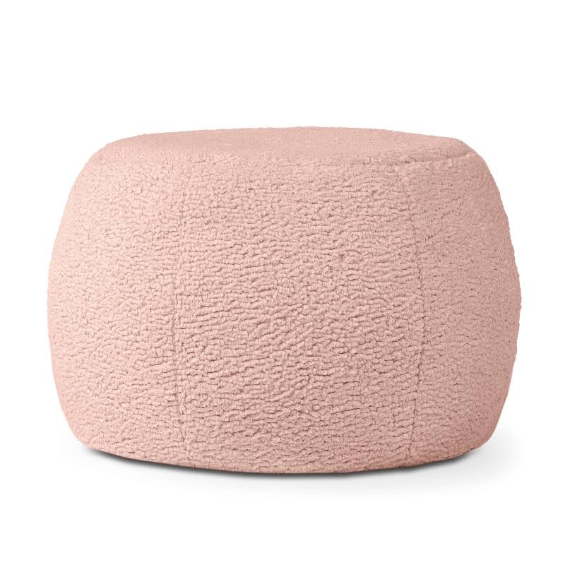 Ellis Boucle Pouf - Pink